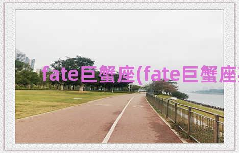 fate巨蟹座(fate巨蟹座英灵)